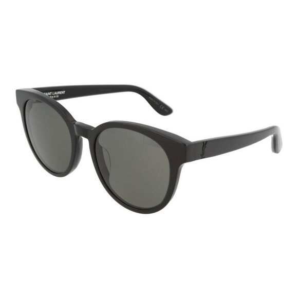 Saint Laurent Unisex Round/Oval Shiny Black Fashion Designer Eyewear - Picture 1 of 4